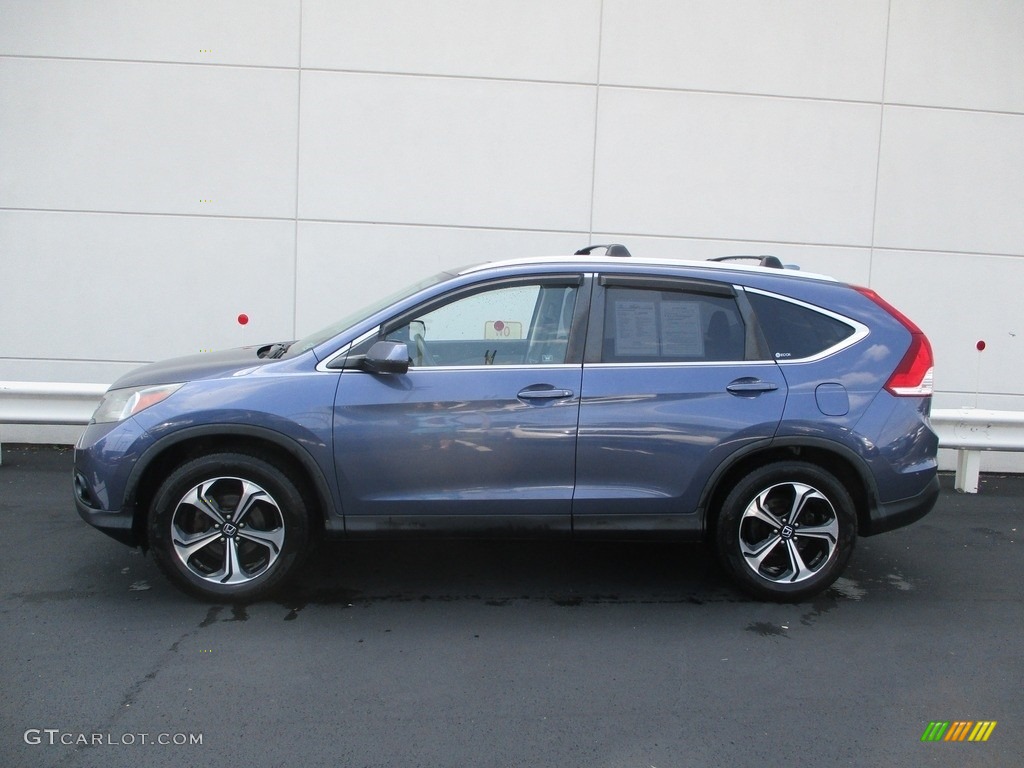 2012 CR-V EX 4WD - Twilight Blue Metallic / Gray photo #2