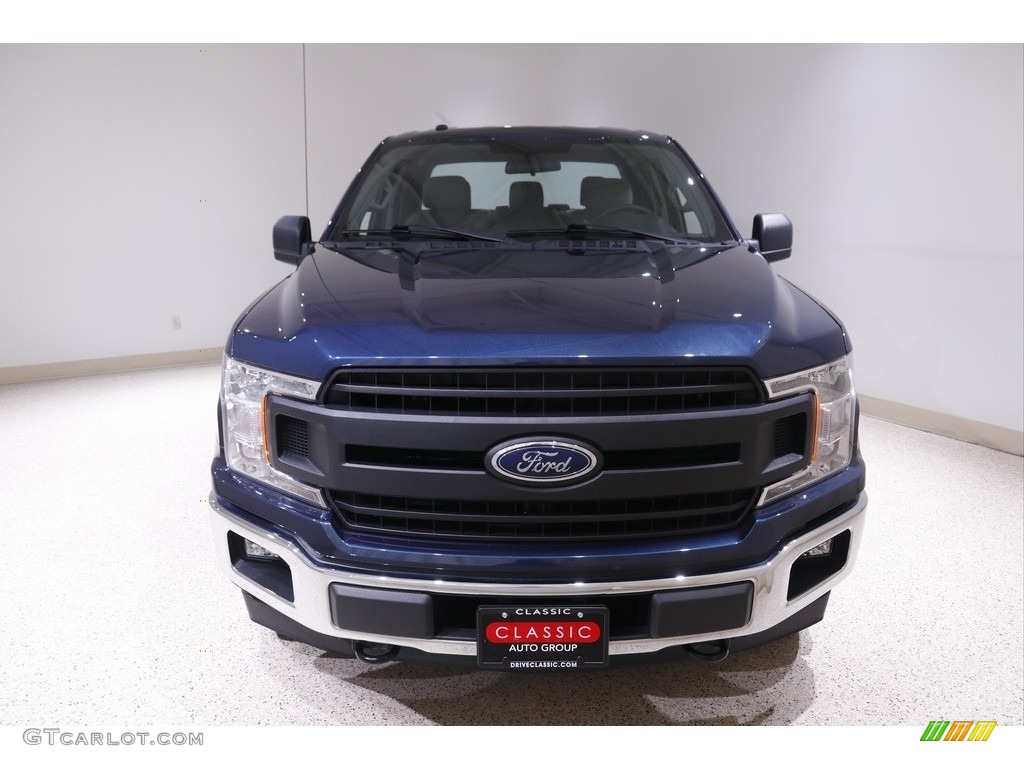 2018 F150 XL SuperCab 4x4 - Blue Jeans / Earth Gray photo #2