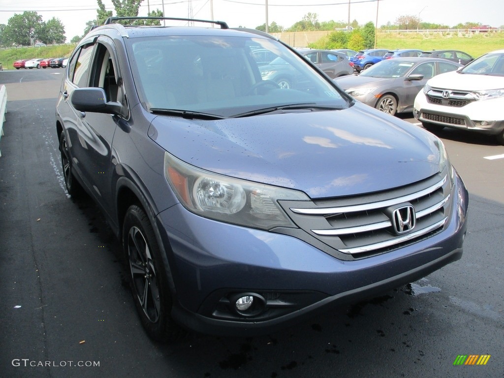 2012 CR-V EX 4WD - Twilight Blue Metallic / Gray photo #8