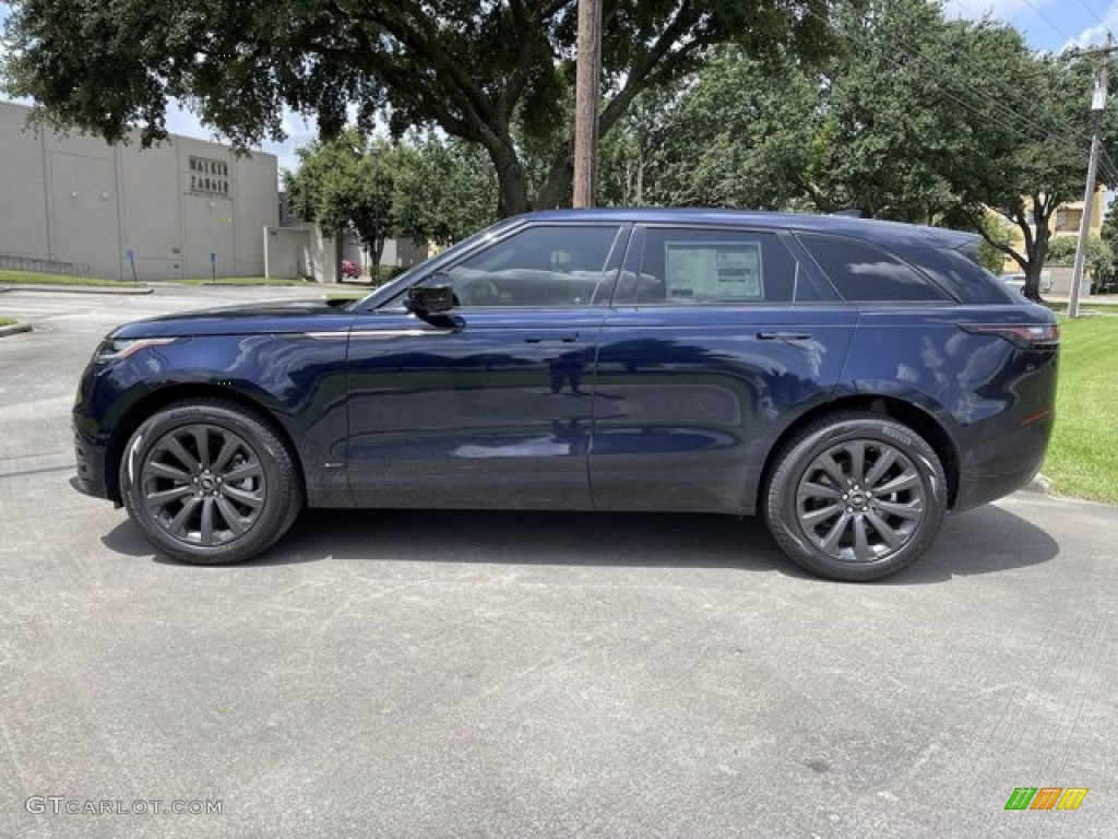 Portofino Blue Metallic 2021 Land Rover Range Rover Velar R-Dynamic S Exterior Photo #142549786
