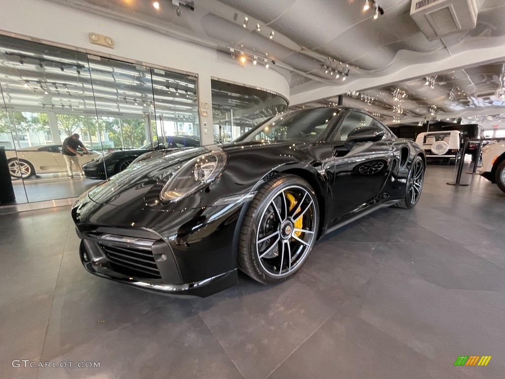 2021 911 Turbo S - Black / Black photo #9