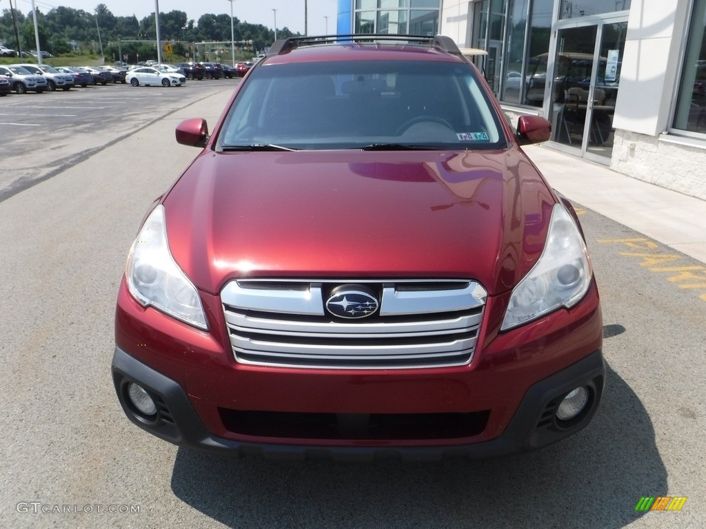2014 Outback 2.5i Premium - Venetian Red Pearl / Black photo #5