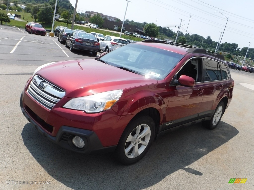 2014 Outback 2.5i Premium - Venetian Red Pearl / Black photo #6