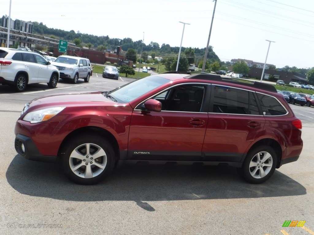 2014 Outback 2.5i Premium - Venetian Red Pearl / Black photo #7