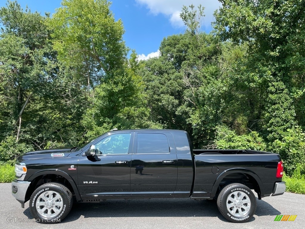 Diamond Black Crystal Pearl 2021 Ram 2500 Laramie Mega Cab 4x4 Exterior Photo #142555123