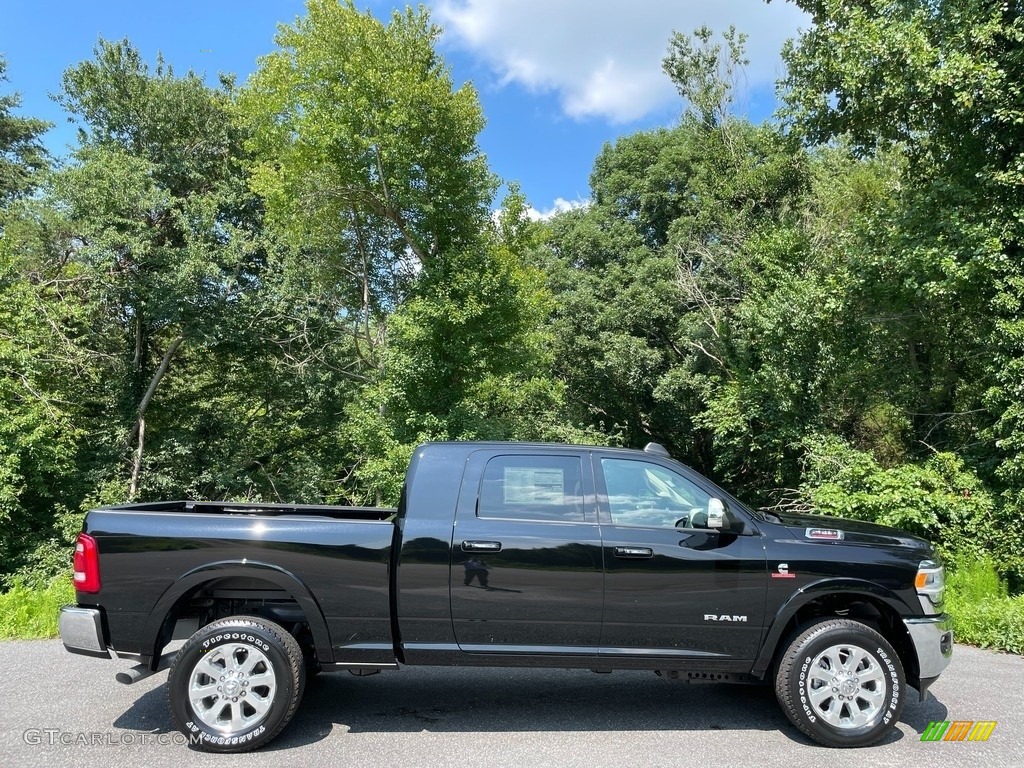 Diamond Black Crystal Pearl 2021 Ram 2500 Laramie Mega Cab 4x4 Exterior Photo #142555246