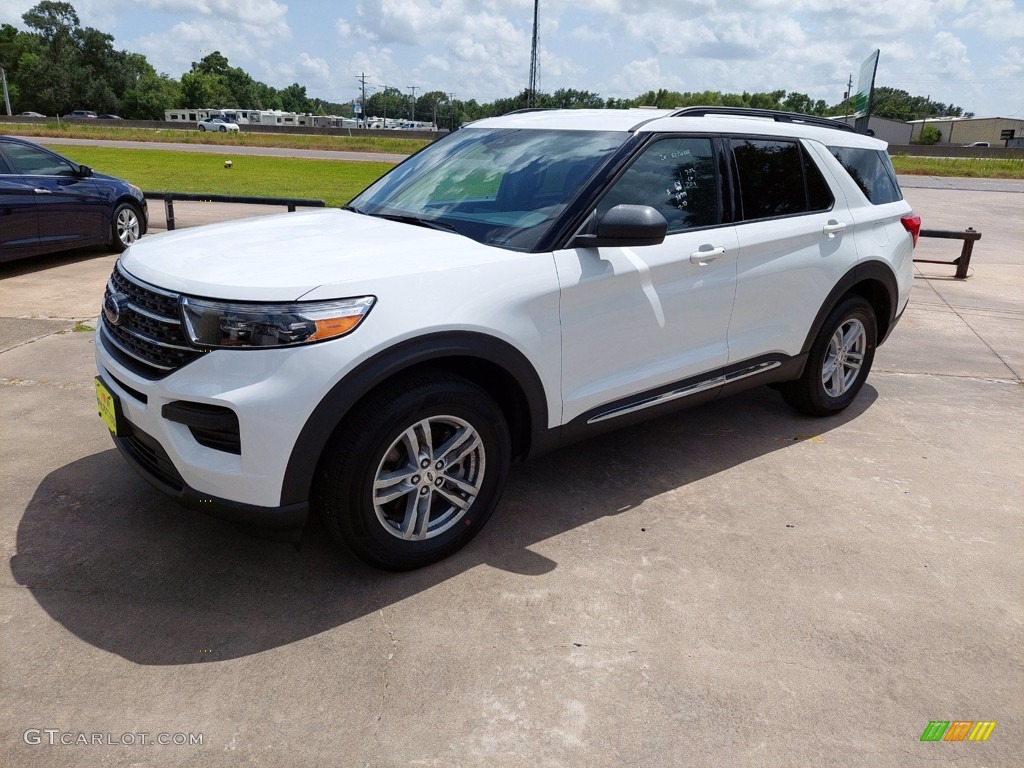 2020 Explorer XLT 4WD - Oxford White / Ebony photo #3