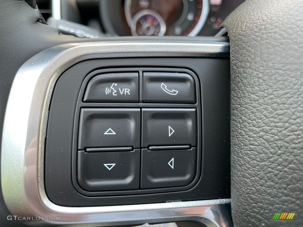 2021 Ram 2500 Laramie Mega Cab 4x4 Black Steering Wheel Photo #142555663