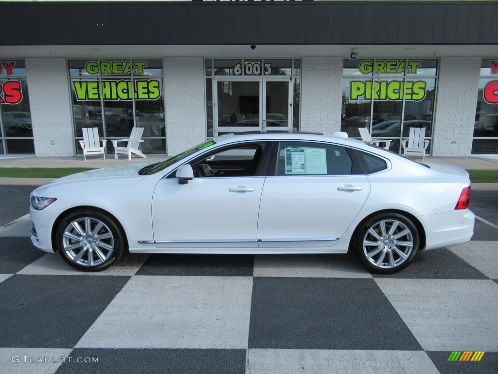 2019 S90 T6 AWD Inscription - Crystal White Metallic / Amber photo #1