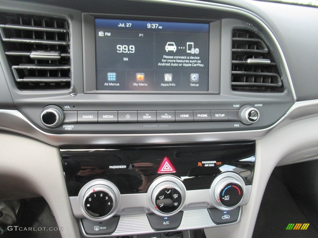 2019 Elantra SEL - Symphony Silver / Gray photo #17