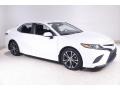 2019 Super White Toyota Camry SE  photo #1