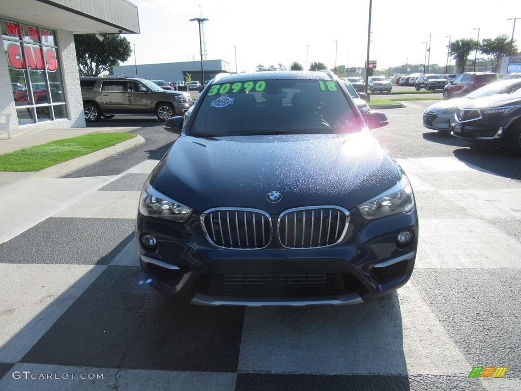 2018 X1 xDrive28i - Estoril Blue Metallic / Black photo #2