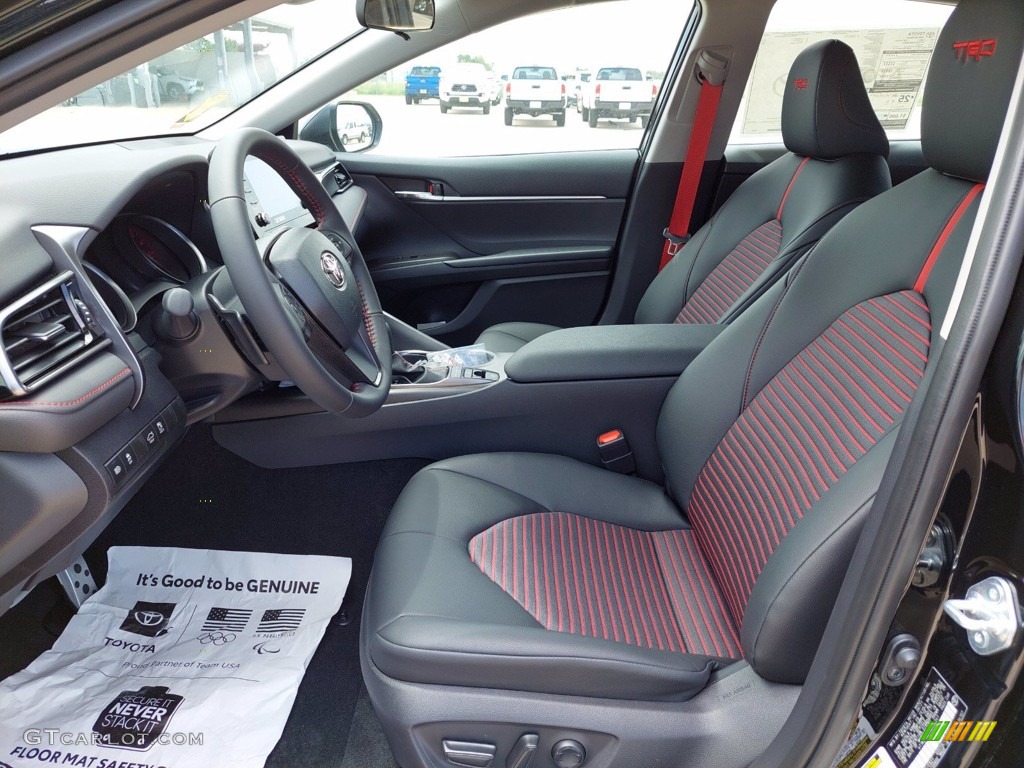 Black/Red Interior 2021 Toyota Camry TRD Photo #142557910