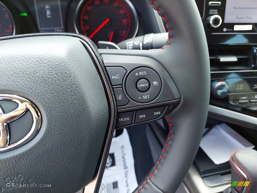 2021 Toyota Camry TRD Black/Red Steering Wheel Photo #142557991