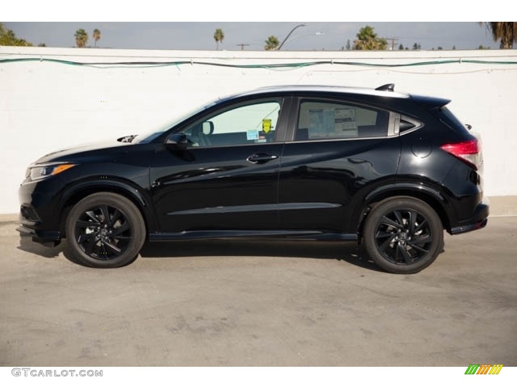 Crystal Black Pearl 2022 Honda HR-V Sport Exterior Photo #142558396