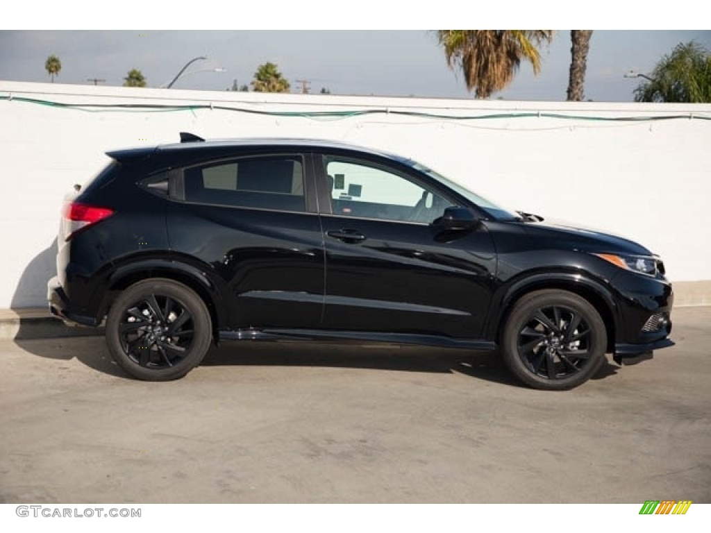 Crystal Black Pearl 2022 Honda HR-V Sport Exterior Photo #142558408