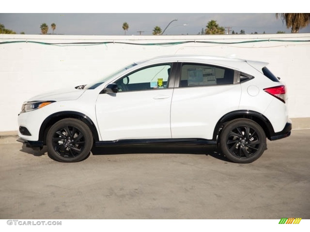 Platinum White Pearl 2022 Honda HRV Sport Exterior Photo 142558714
