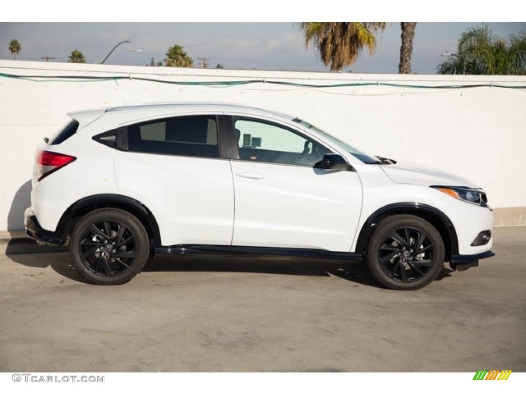 Platinum White Pearl 2022 Honda HR-V Sport Exterior Photo #142558726