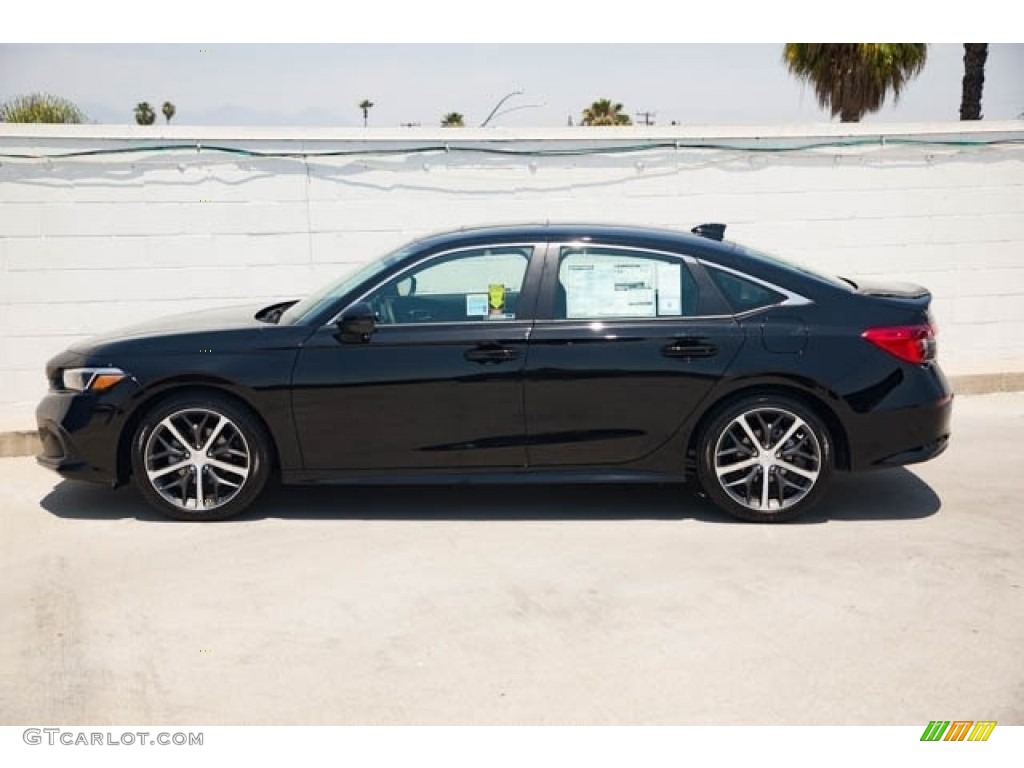 2022 Civic Touring Sedan - Crystal Black Pearl / Black photo #4