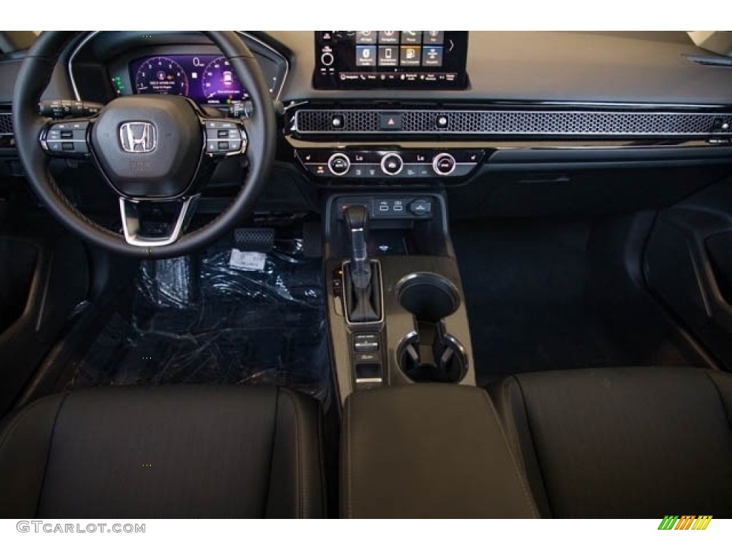 2022 Honda Civic Touring Sedan Black Dashboard Photo #142558978