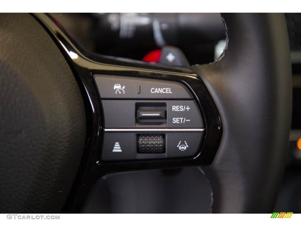 2022 Honda Civic Touring Sedan Black Steering Wheel Photo #142558990
