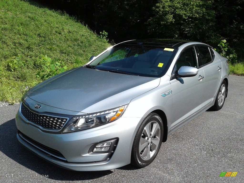 Aluminum Silver Metallic 2015 Kia Optima EX Hybrid Exterior Photo #142561217