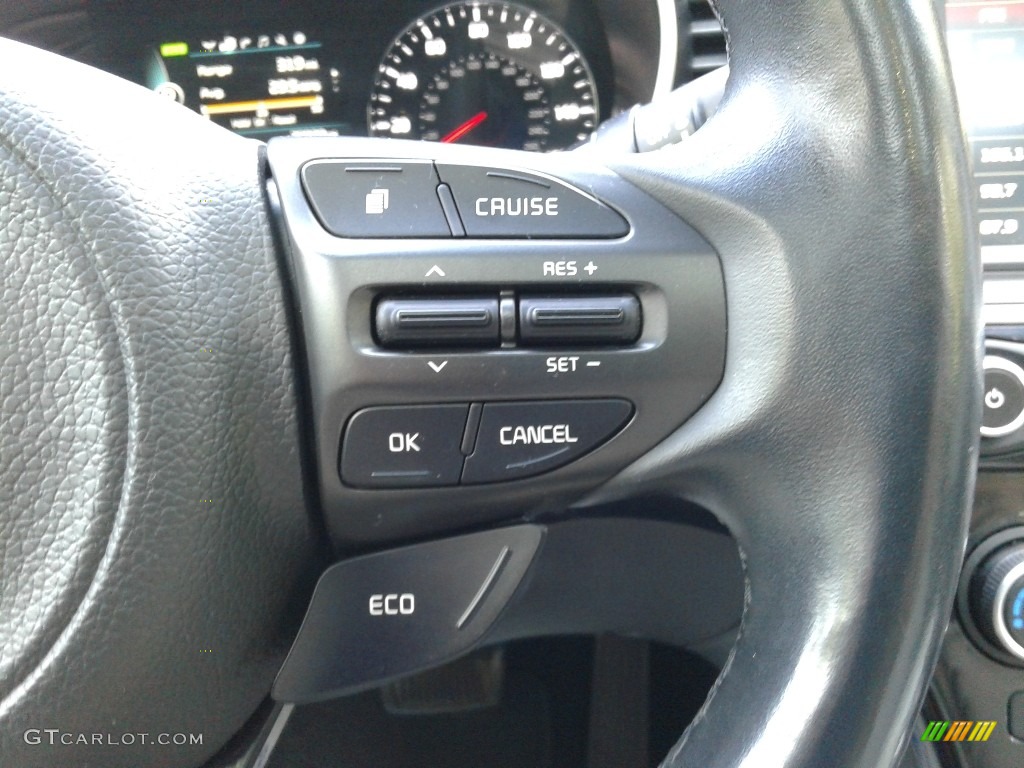 2015 Kia Optima EX Hybrid Black Steering Wheel Photo #142561757