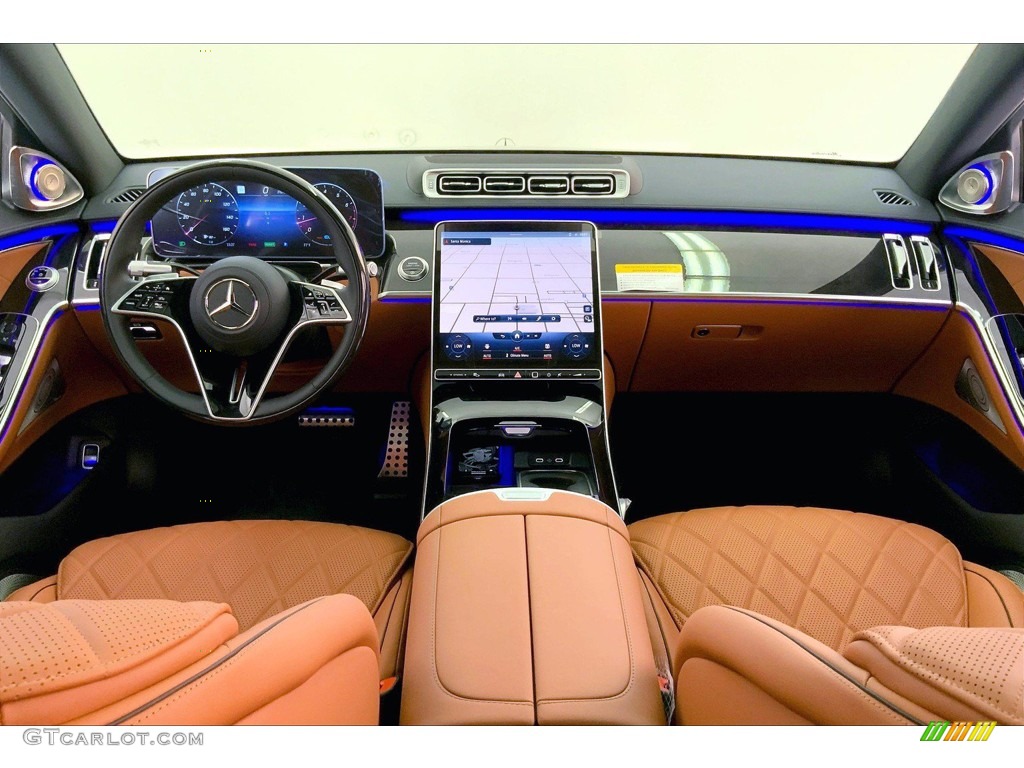 2021 Mercedes-Benz S 580 4Matic Sedan Sienna Brown/Black Dashboard Photo #142562201