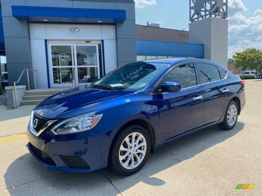 2019 Sentra SV - Deep Blue Pearl / Charcoal photo #1