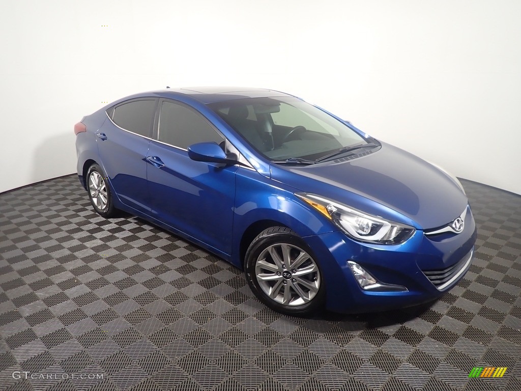 2015 Elantra SE Sedan - Windy Sea Blue / Black photo #4