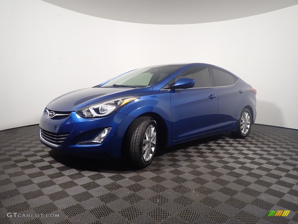 2015 Elantra SE Sedan - Windy Sea Blue / Black photo #9