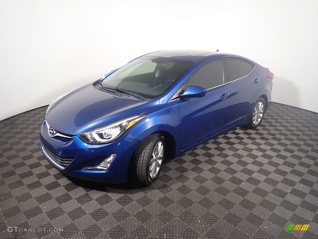 2015 Elantra SE Sedan - Windy Sea Blue / Black photo #10