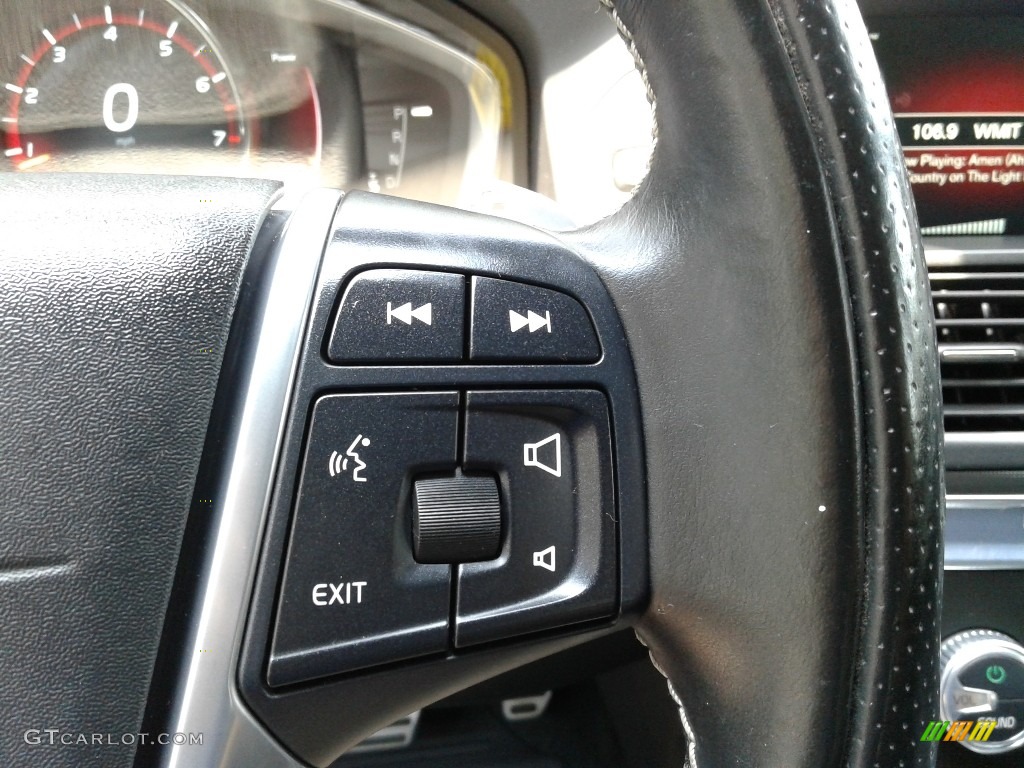 2016 Volvo XC60 T6 AWD R-Design Off-Black Steering Wheel Photo #142563551