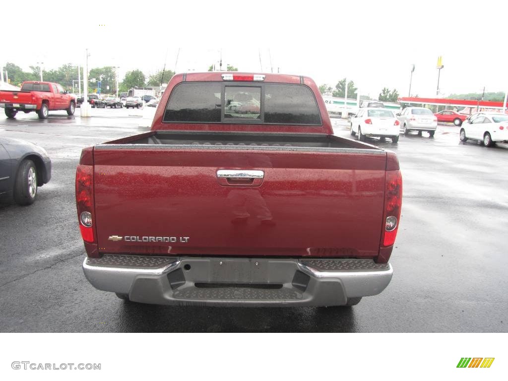 2009 Colorado LT Crew Cab 4x4 - Deep Ruby Red Metallic / Ebony photo #6