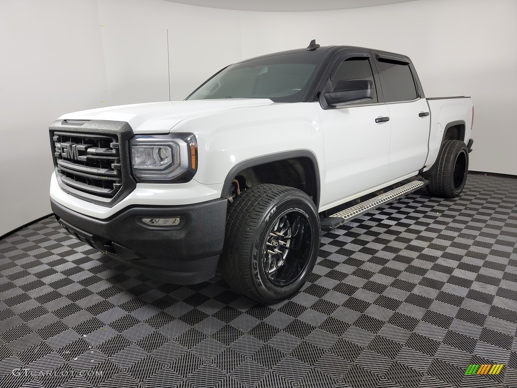 2018 Sierra 1500 SLT Crew Cab 4WD - Summit White / Jet Black photo #1