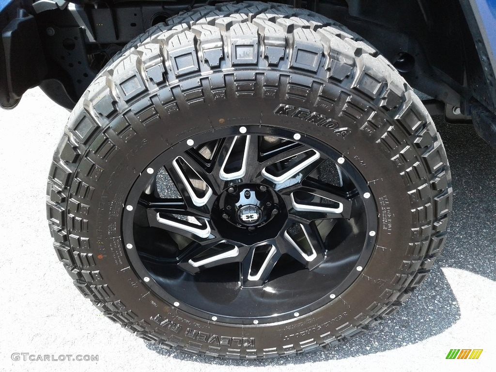 2020 Wrangler Unlimited Sahara 4x4 - Ocean Blue Metallic / Black photo #9