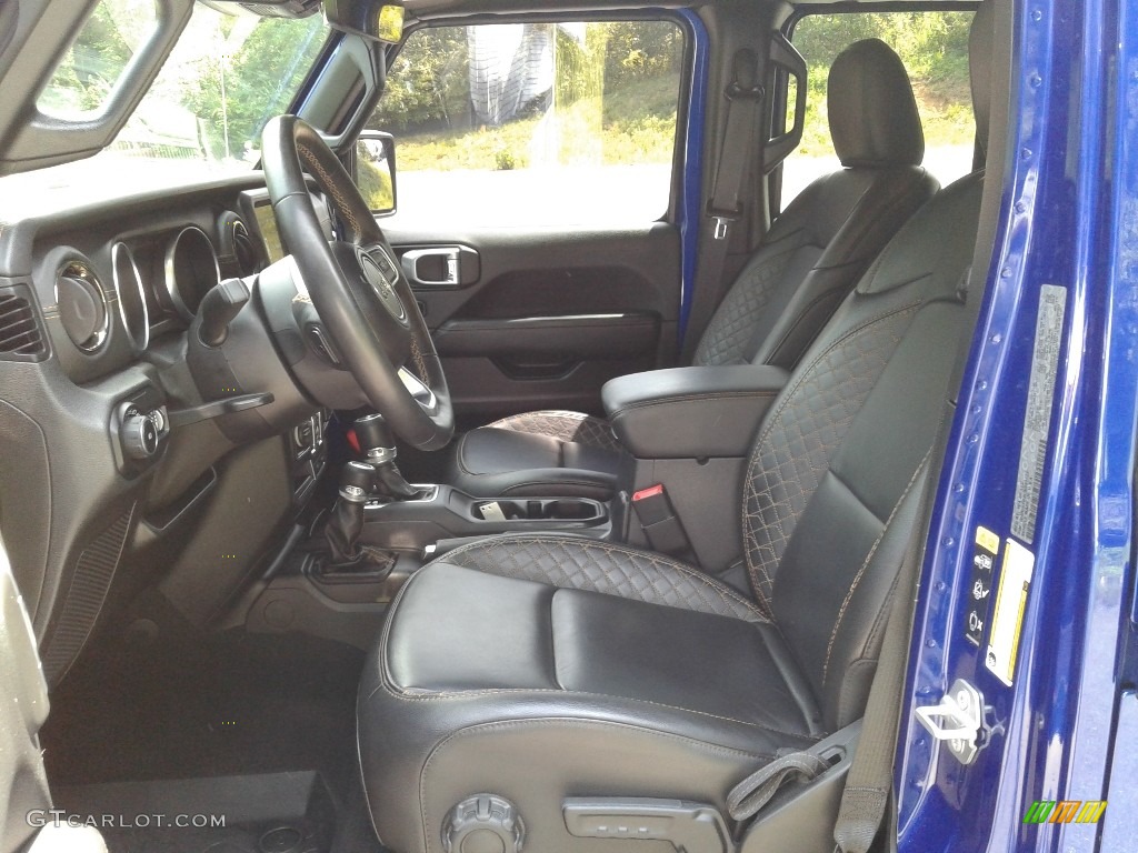 2020 Wrangler Unlimited Sahara 4x4 - Ocean Blue Metallic / Black photo #11