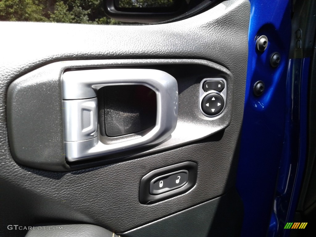 2020 Wrangler Unlimited Sahara 4x4 - Ocean Blue Metallic / Black photo #12