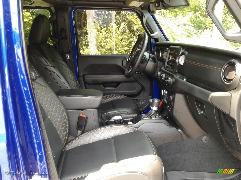 2020 Wrangler Unlimited Sahara 4x4 - Ocean Blue Metallic / Black photo #19