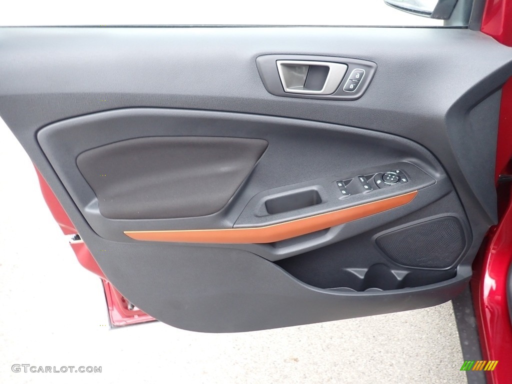 2021 Ford EcoSport SE Ebony Black Door Panel Photo #142567458