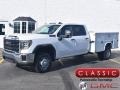 Summit White 2021 GMC Sierra 3500HD Crew Cab 4WD Chassis