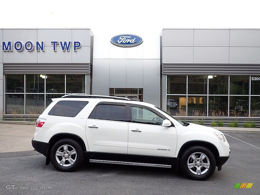 2007 Acadia SLT AWD - White Diamond Metallic / Brick photo #1