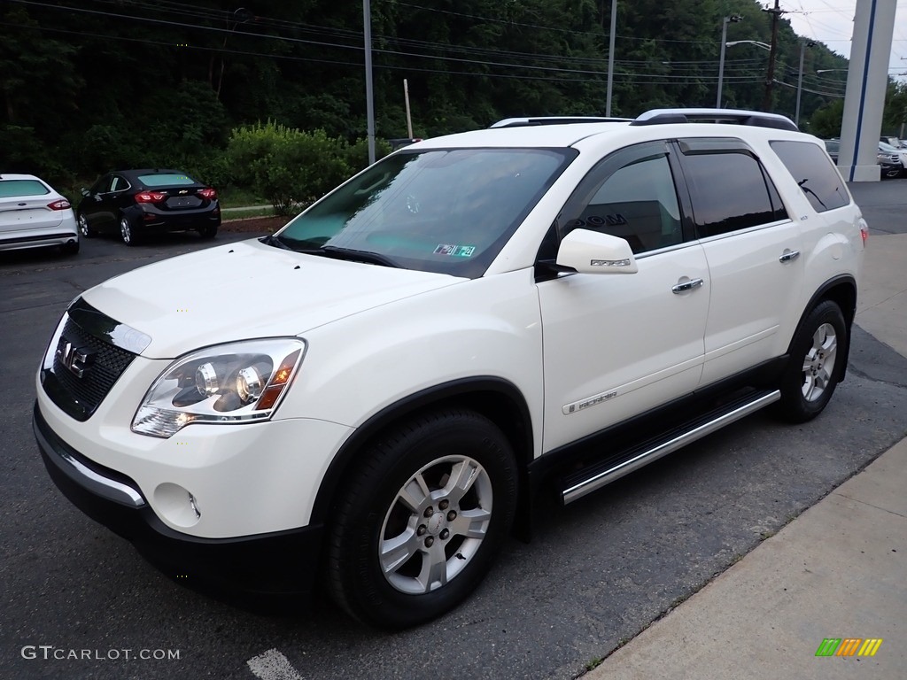 2007 Acadia SLT AWD - White Diamond Metallic / Brick photo #7