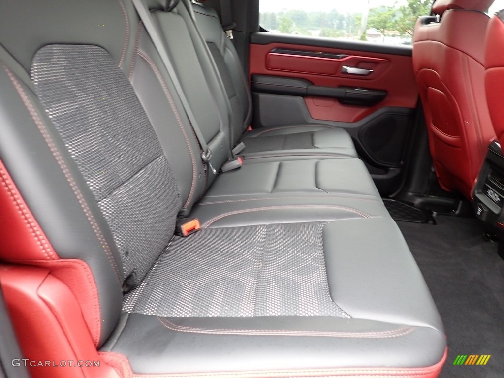 2019 1500 Rebel Crew Cab 4x4 - Maximum Steel Metallic / Black/Red photo #17