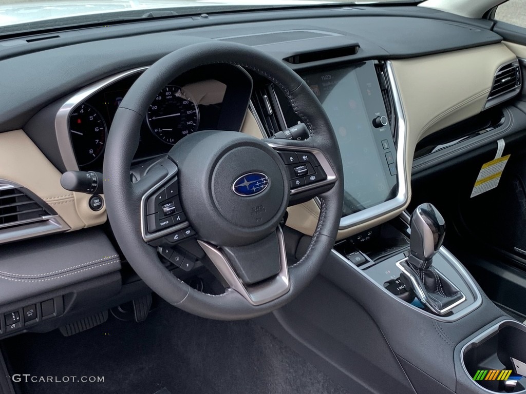 2022 Subaru Outback 2.5i Limited Warm Ivory Steering Wheel Photo #142569135