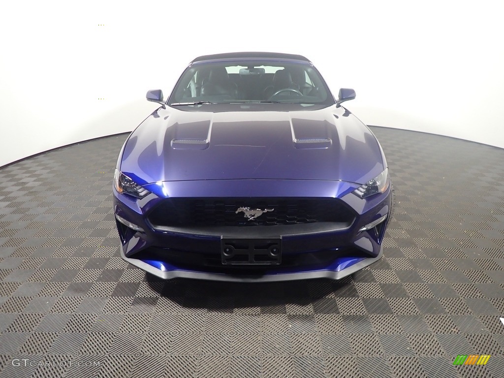 2018 Mustang EcoBoost Premium Convertible - Kona Blue / Midnight Blue photo #7