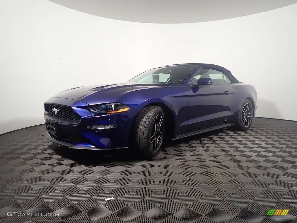 2018 Mustang EcoBoost Premium Convertible - Kona Blue / Midnight Blue photo #11
