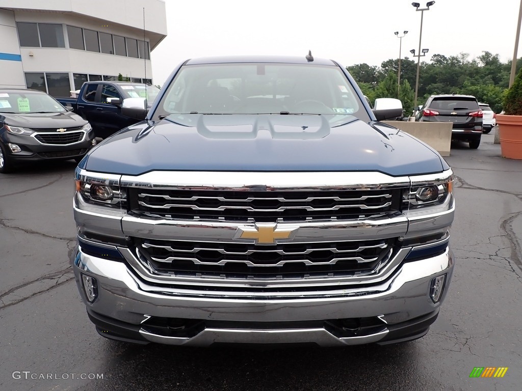 2018 Silverado 1500 LTZ Crew Cab 4x4 - Deep Ocean Blue Metallic / Jet Black photo #12