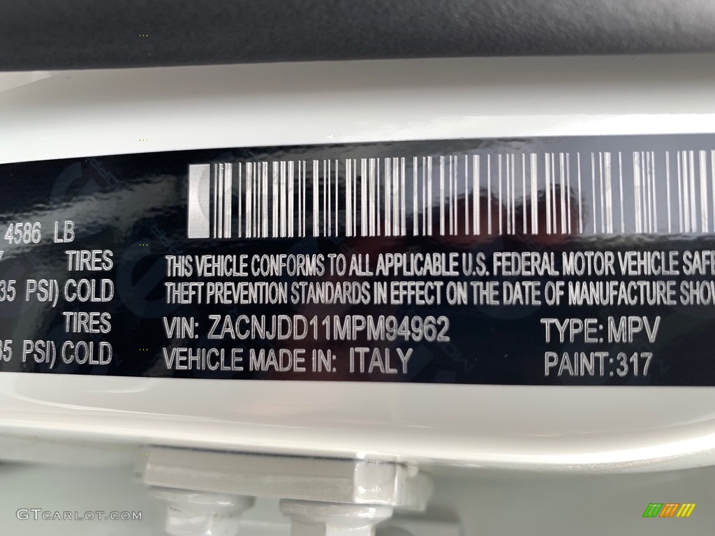 2021 Jeep Renegade Limited 4x4 Color Code Photos