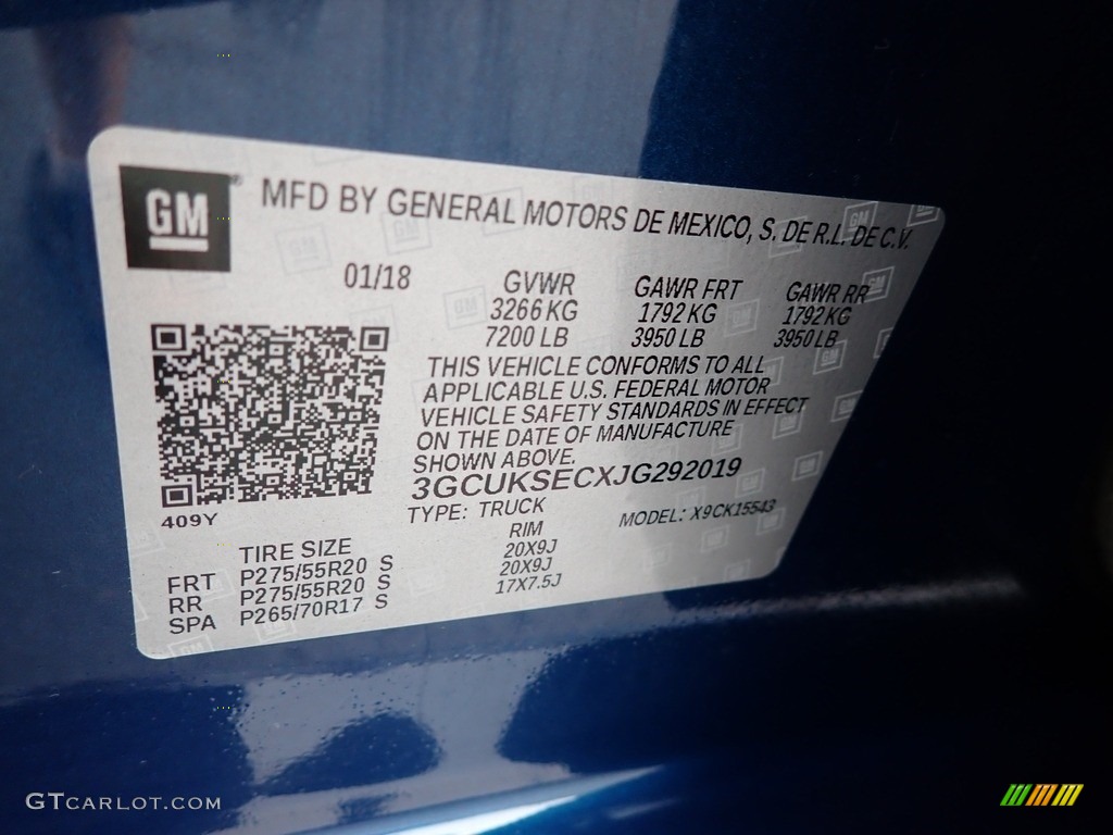 2018 Silverado 1500 LTZ Crew Cab 4x4 - Deep Ocean Blue Metallic / Jet Black photo #28